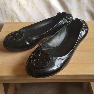 Tory Burch Black Flats